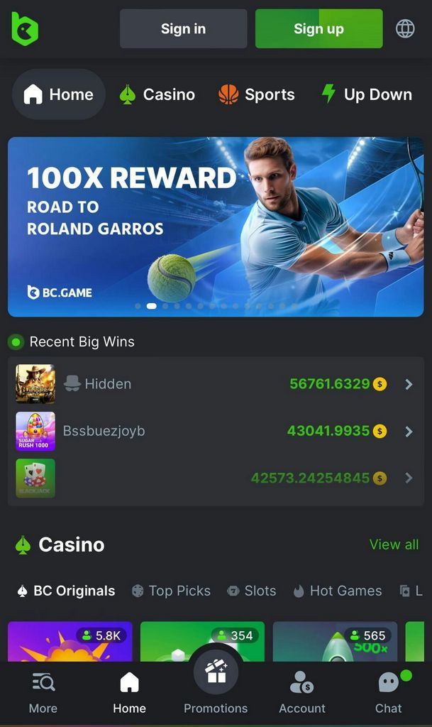 BC.Game Android App Testimonial 